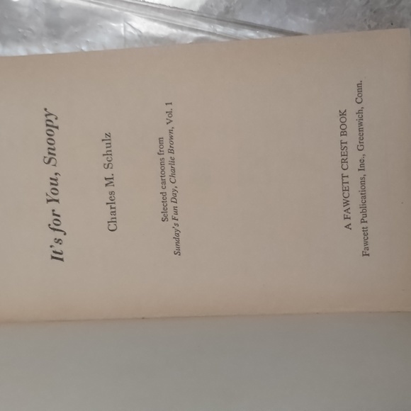 It's for you, Snoopy Vintage Paperback 1971 - Picture 3 of 8